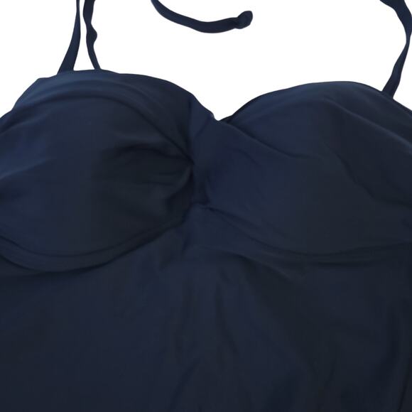 Old Navy Tankini Swimsuit Top Medium Black Neutral Swim Modest - Picture 3 of 5